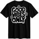 thumbnail image 4 of Good Vibes Only Women's T-Shirt, Short Sleeve Tee Shirts Casual Tops Wild Flower Crewneck T Shirt for Women, 4 of 8