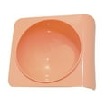 thumbnail image 3 of Cuenco para Gatos Inclinado Estilo Simple Color Refrescante Suavemente Inodoro Plástico Cuenco para Comida para Mascotas Rouge Pink, 3 of 5