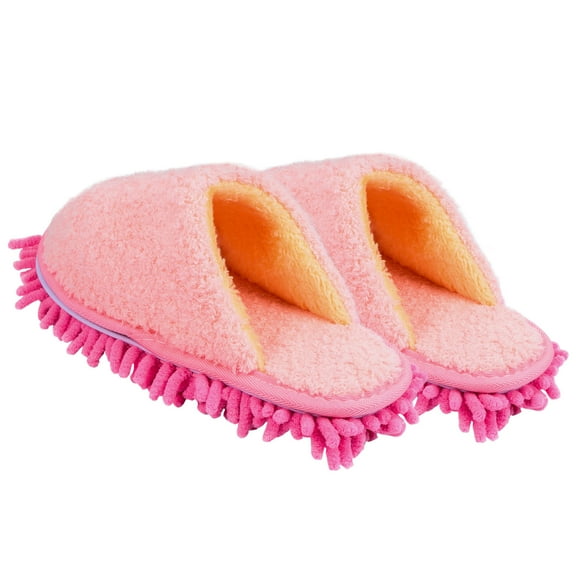 AURARMLET 1 Pair Durable Breathable Slippers Pink Chenille for Women Comfortable Indoor Wearing in Winter