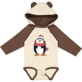 thumbnail image 3 of Inktastic Cuddly Christmas Penguin Boys or Girls Long Sleeve Baby Bodysuit, 3 of 5