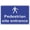 Warning Sign 4, variant on Pedestrian Route 8"x12", Aluminum Tin Warning Signs for Home Outdoor Garden, High-Visibility Directional Sign for Walkway