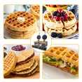 thumbnail image 6 of Festisoul Double Head Commercial Waffle Maker, 2400W Stainless Steel Nonstick Waffle Iron with 122℉ to 572℉ Temp Range for Home Restaurant Snack Bakeries, 6 of 8