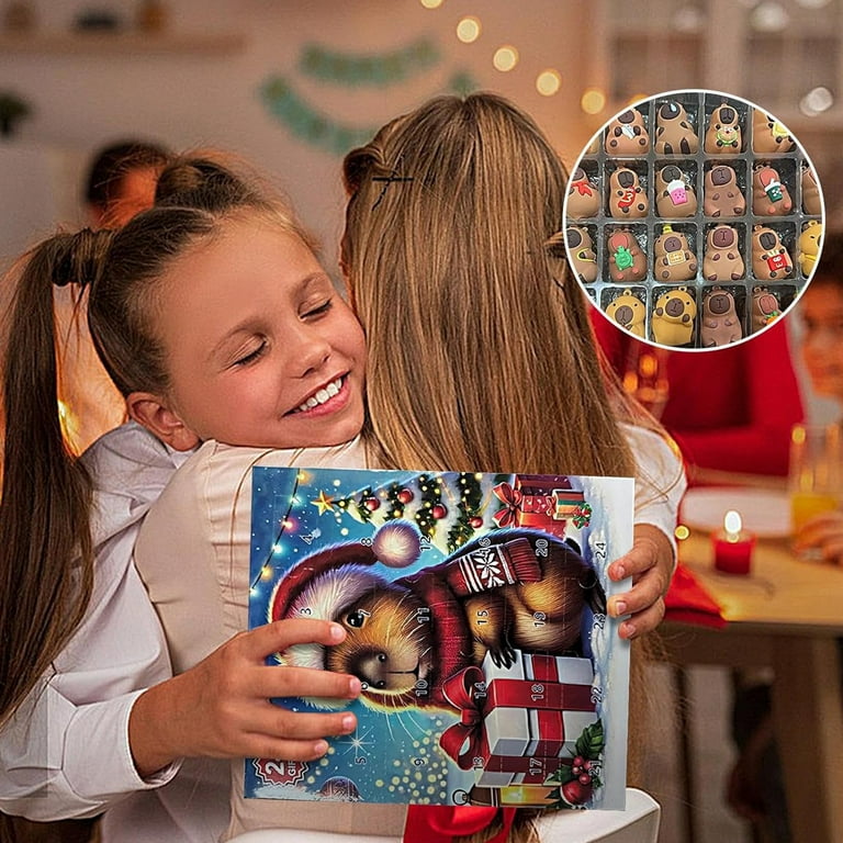 Capybara Calendriers Avents 2025, 24 Jours Calendrier Noël