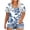 Navy, variant on Women's Sparkle Sequin Tops Short Sleeve Floral Tunic Blouses Plus Size Hide Belly Shirt Summer Beach Vacation Top Navy XXXXXL