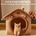 thumbnail image 2 of Cama para Gatos KooTeedd Cueva Acogedora Tipo Tienda con Cojín Desmontable, 2 of 7
