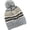 Grey, variant on Valora Winter Woolen Hat Fashion Snowflake Warm Furball Knit With Thickened Cold Earflap Women Black