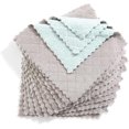 thumbnail image 1 of Microfiber Cleaning Cloth, Double-Sided Microfiber Towel Lint Free Highly Absorbent . Size:9.8"x9.8", Pack of 10, 1 of 5