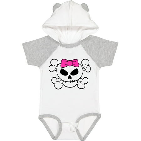 

Inktastic Skull with Bow Gift Baby Girl Bodysuit