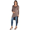 thumbnail image 4 of Maternity Long Sleeve Asymmetrical Tunic Top, 4 of 6