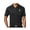 Black/Steel Grey, variant on Mens Single Bowling Pin Premium Polo Shirt - Navy/Carolina Blue, XL