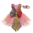 thumbnail image 3 of Fesfesfes Kids Girls Paillette Tulle Dress Pageant Gown Birthday Party Princess Wedding Dress Spring Saving Sale, 3 of 8