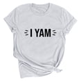 thumbnail image 2 of Lilgiuy Plus Size T Shirts for Women Letter Print Tees Shirt Short Sleeve Tops Tshirts Regular Fit Tunic Blouse Cute Fun Gift Clothes for Take Photo, 2 of 4