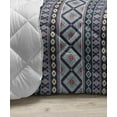 thumbnail image 3 of Aztec Down Alternative Comforter, Rhythmic Geometric Lines and Triangles in Mexican Style Illustration, Microfiber Quilt for All Season, 5 Sizes, Mustard Cocoa, by Ambesonne, 3 of 3