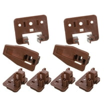 6pcs Drawer Slides Plastic Guide Replacement Parts for Dresser and Nightstands Furniture Hardware