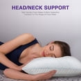 thumbnail image 3 of Pillow WISHSMILE, espuma viscoelástica y triturada, estándar, paquete de 2, 3 of 8