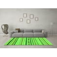 thumbnail image 3 of Ahgly Company Indoor Square Abstract Green Modern Area Rugs, 4' Square, 3 of 4