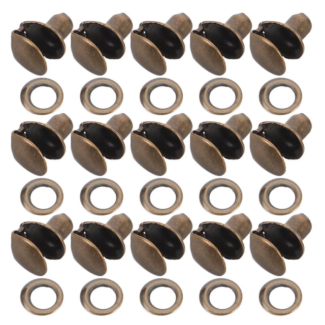 UPGRATOR 30Jgo Hebillas Metálicas Doradas Para Cordones Con Duradero Para Reparación De Botas Y Zapatos