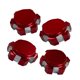 thumbnail image 4 of Tuerca de Rueda Hexagonal Baoblaze 4 Piezas 17mm para Karton Outcast 8 Accesorio de Repuesto Rojo, 4 of 6