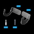thumbnail image 3 of Unique Bargains Light Saber Stand Wall Mount Acrylic Light Sword Display Holder Baseball Bat Rack, Clear 3 Pairs, 3 of 6