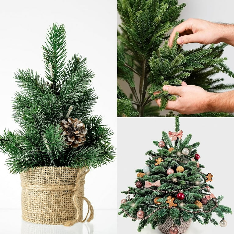 Great Choice Products 50 Pcs Artificial Pine Branches Christmas Greenery  Plants Pine Needles Diy Cedar Picks
