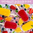 thumbnail image 3 of Popsicle Bags Ice Cream Bags Tutuviw 400 Pack Clear Ice Pop Bags,Thick Frozen Ice Cream Plastic Wrappers,Self Adhesive Ice Cream Bag,Sealing Packing Containers for DIY Making Supply (Clear), 3 of 7