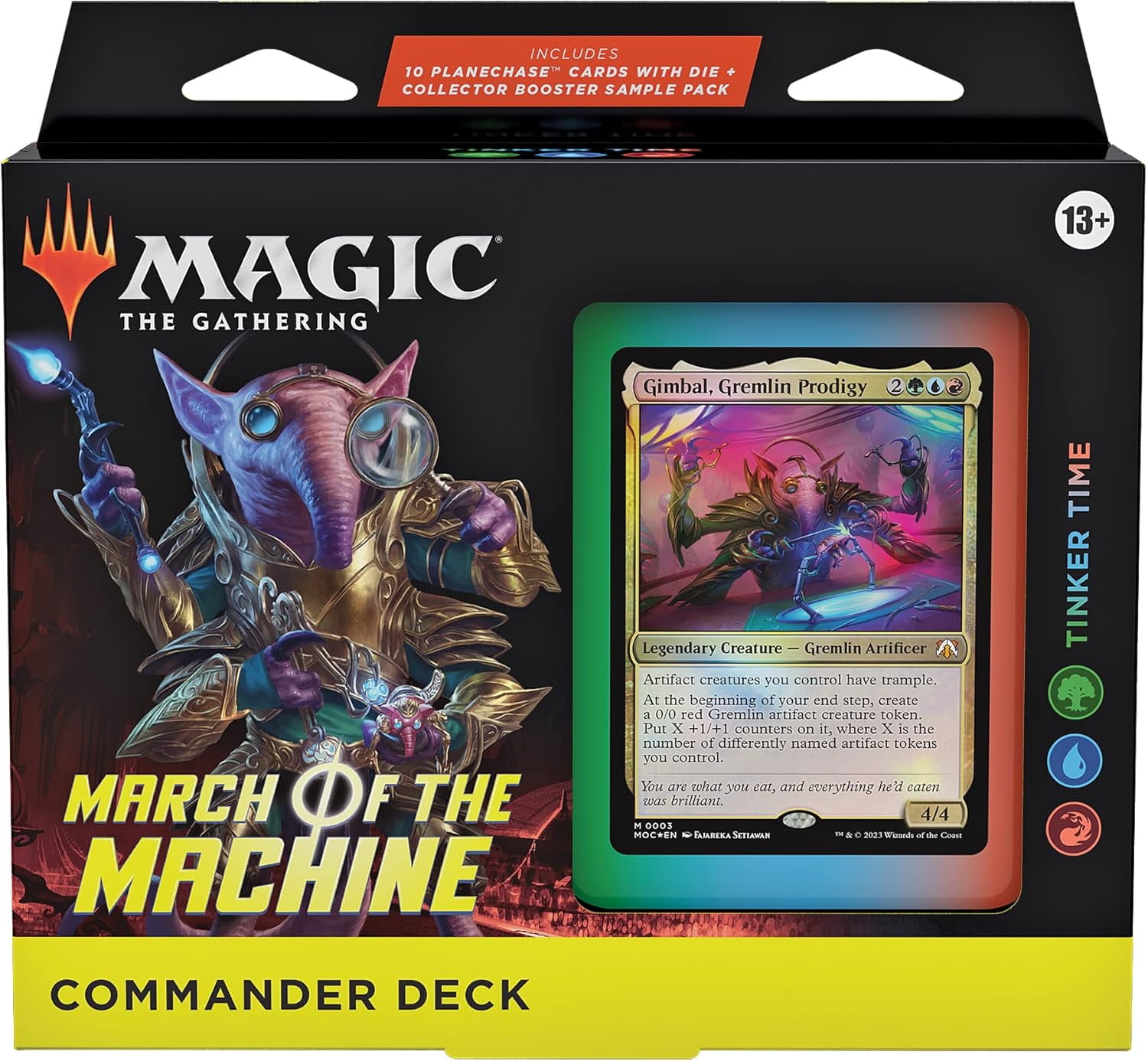 Magic: The Gathering March of the Machine Commander Deck Tinker Time + Collector Booster Sample Pack