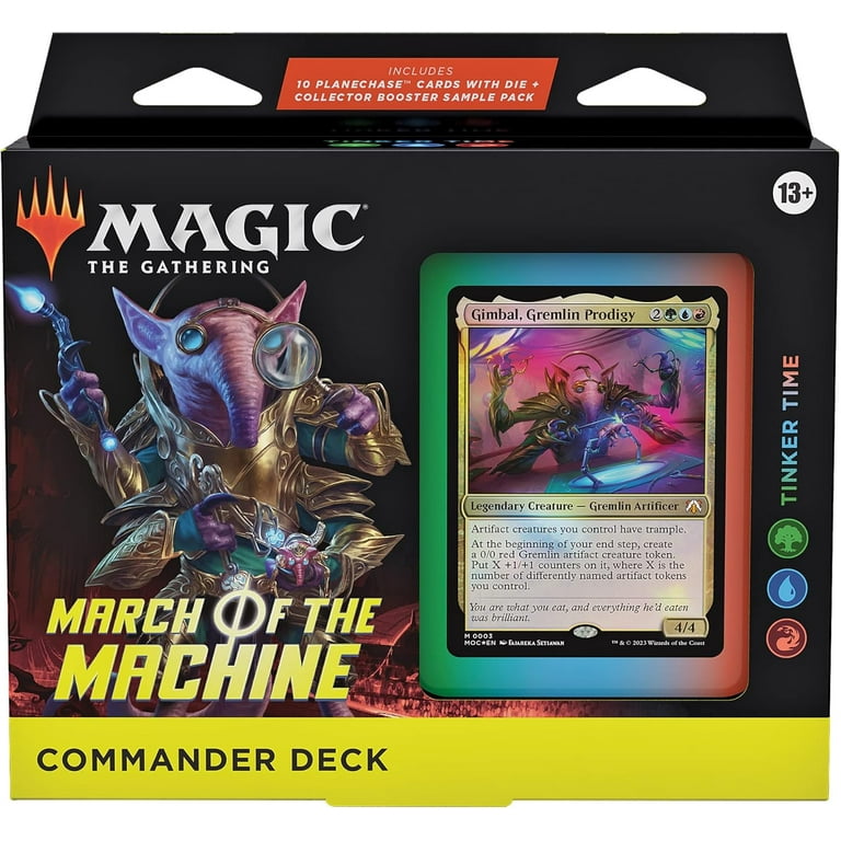 Magic: The Gathering March of the Machine Commander Deck Tinker Time +  Collector Booster Sample Pack - Walmart.com