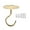 Golden, variant on Farfi 1 Set Ceiling Hook Large Size Anti-rust Great Load Bearing Anti-deformed Anti-falling Hang Bird Feeder Wall-mounted Wall Ceiling Wind Chimes Hook for Home (Golden)