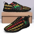 thumbnail image 4 of Black Lives Matter African American Flag Running Shoes Sneakers Mesh Black Size 8.5, 4 of 5