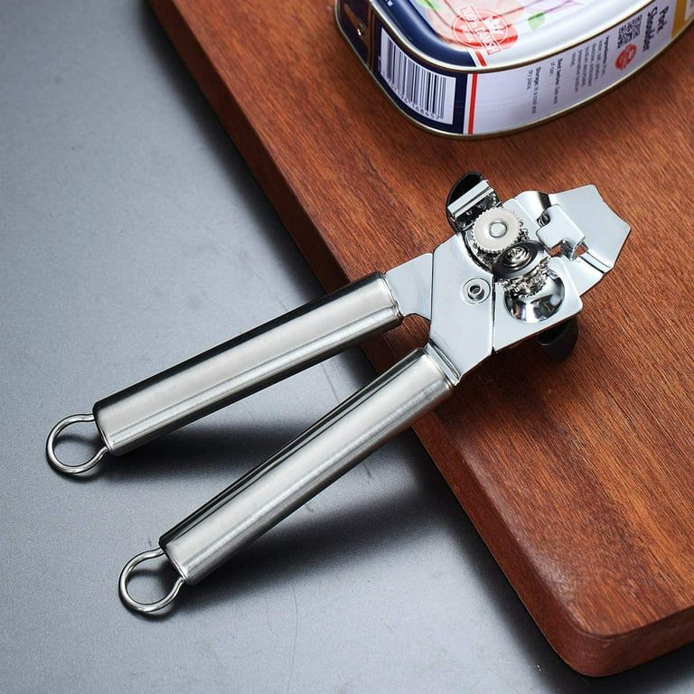 ReaNea Can Opener, Stainless Steel Smooth Edge Manual Can Opener Hand Held  