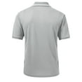 thumbnail image 6 of QPNGRP Men's short-sleeved polo shirt classic solid color casual stretch T-shirt polo grey 2XL, 6 of 7