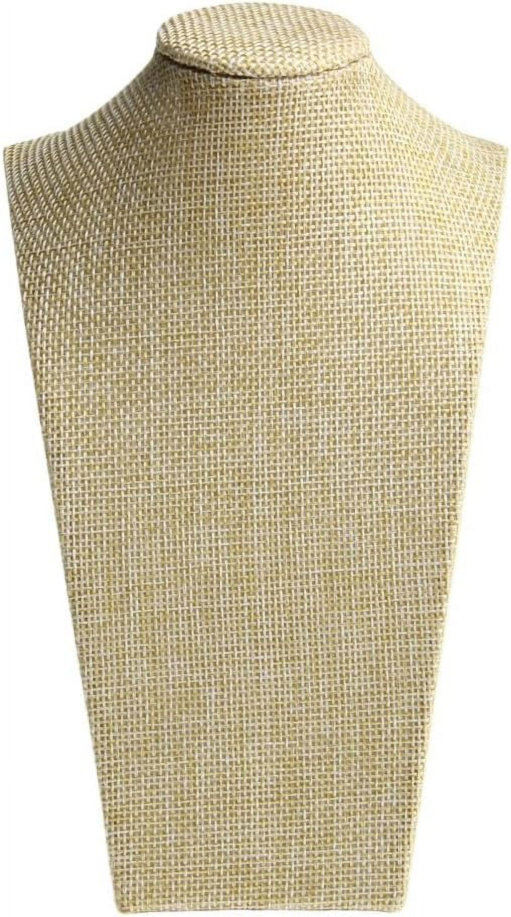 Présentoir à Colliers Buste Harilla - Support Bijoux En Cuir PU Ou Flanelle, Tailles 21x15 Cm Ou 35x23 Cm