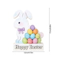 thumbnail image 2 of WEGFTDUOP Easter Festival Supplies Easter Cute Bunny Egg Wooden Handicraft Decoration Home Desktop Decoration Decoration, 2 of 6