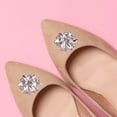 thumbnail image 4 of facefd 2Pcs Rhinestone Shoe Clips Jewelry Crystal Shoe Buckle Wedding Dress Diamond, 4 of 7