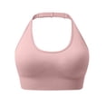 thumbnail image 2 of qafoshin Halter Blackless Sports Bras for Women Adjustable High Support Wirefree Workout Bras, 2 of 5