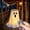 White B, variant on USB Powered Halloween Ghost Candy Bowl Stand with Remote, 29.9in Glowing Ghost Candy Holder, Indoor Outdoor Decor for Porch, Yard & Doorway
