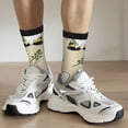 thumbnail image 6 of Fuzoiu Gnomes Bees And Sunflowers Print Athletic Crew Socks for Men & Women,Casual Crew Socks,Above Ankle Crew Socks for Business, Casual, 6 of 6