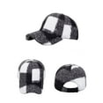 thumbnail image 2 of Jamicy Fuzzy Baseball Cap Warm Fleece Flat-Top Hat for Autumn and Winter, Plaid Pattern Stylish Streetwear Caps for Men Women, 2 of 4