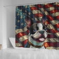 thumbnail image 4 of Patriotic Boston Terrier Stained Glass Portrait American Flag Shower Curtain Gentleman Dog Lover Gifts Waterproof Bathroom Bathtub Curtain - 01010, 4 of 5