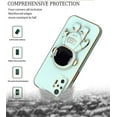 thumbnail image 6 of Compatible with Xiaomi Redmi Note 10 Pro Case Silicone TPU Plating, Xiaomi Redmi Note 10 Pro Cases Cute Astronaut Pattern Phone Case with Stand (Green), 6 of 14