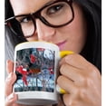 thumbnail image 2 of Robin In The Mountain Ash Tree 2, 11oz Two-Tone Yellow Mug, 2 of 7
