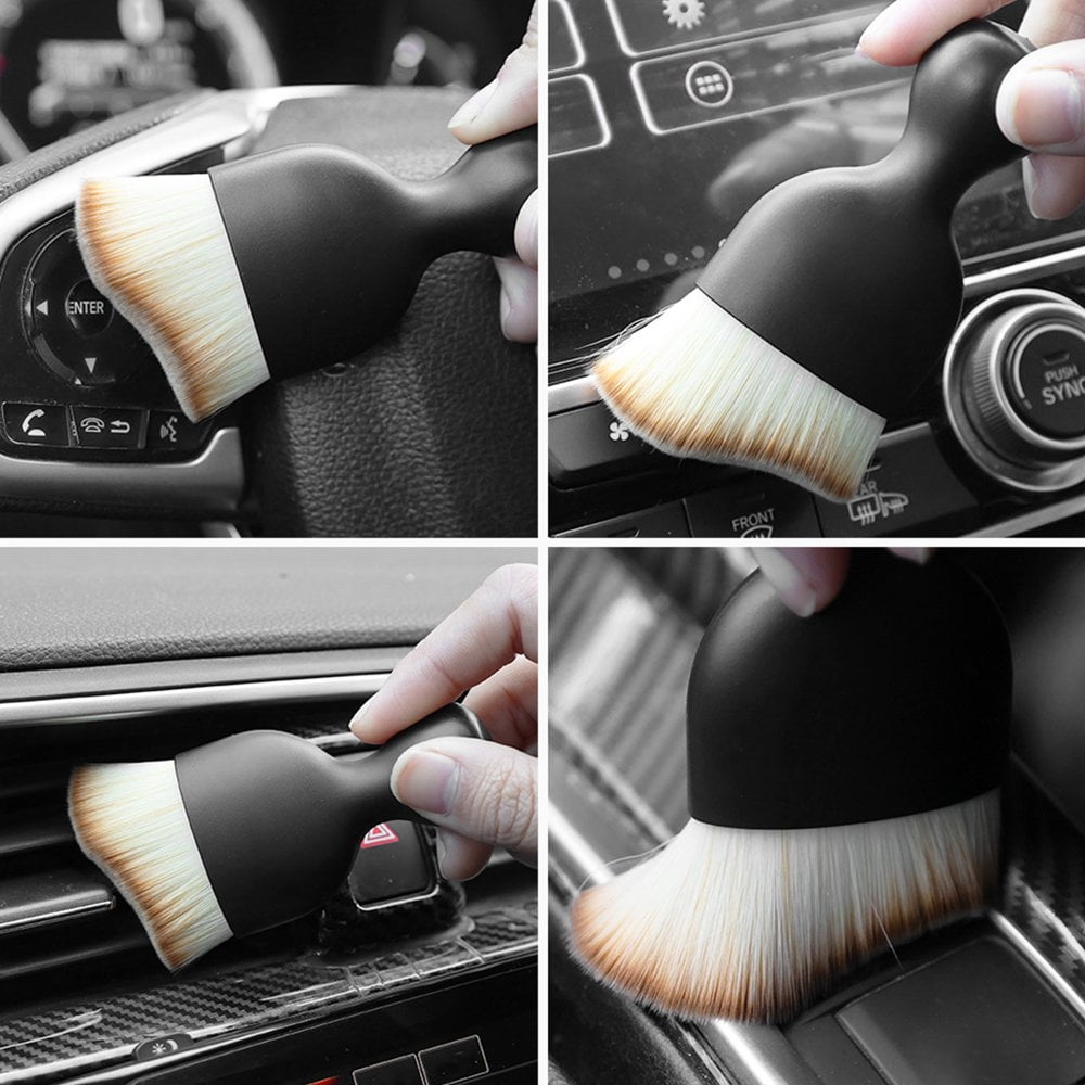 Brosse De Nettoyage De Sortie De Climatisation De Voiture, Brosse Anti-poussière Pour Tableau De Bord, Nettoyage Intérieur Du Clavier, Brosse Aveugle, Accessoires De Voiture
