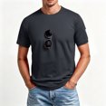 thumbnail image 2 of OIOLOYJM Men's Workout T-Shirt Summer Sport Quick Dry Stretch Lightweight Shirts Casual Basic Athletic Work Tops (No Sunglasses) Black L, 2 of 4