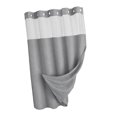 thumbnail image 1 of Cortina de ducha resistente y multifuncional, accesorio de baño para hotel, poliéster. Gris claro, 1 of 9