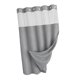 thumbnail image 1 of Cortina de ducha, accesorio versátil para baño, forro de hotel, lavable. Gris claro, 1 of 8