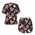 thumbnail image 5 of Kdxio Butterfly Print Pajamas Sets for Women Short-Sleeved Pjs with Lounge Shorts Two Piece Sleepwear S-4XL, 5 of 9