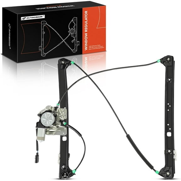 A-Premium Power Window Regulator with Motor Replacement for BMW E53 X 5 2000-2006 Front Right Passenger Side