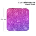 thumbnail image 3 of Disketp Pink Purple Glitter Funny Coasters,4 Pcs Leather Coasters With Holder, Perfect Housewarming Hostess Gifts,Protect Furniture From Water Marks Scratch, 3 of 9
