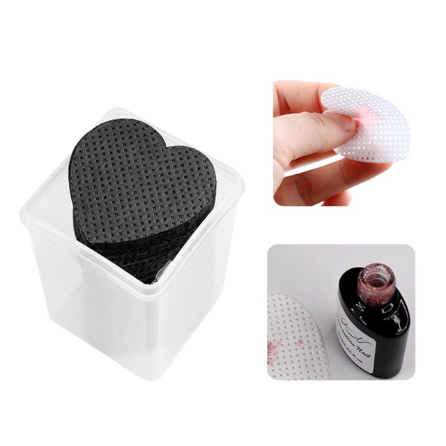Almohadillas De Algodón Para Uñas 200 almohadillas de algodón para uñas, almohadillas de papel limpiador sin pelusa, herramienta de limpieza de uñas (negro) Ndcxsfigh Cuidado Belleza