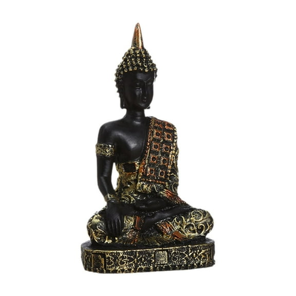 menolana Buddha Statue Buddha Sculpture Home Office Decoration Housewarming Gift Resin Fengshui Decor Vintage Seated Statue